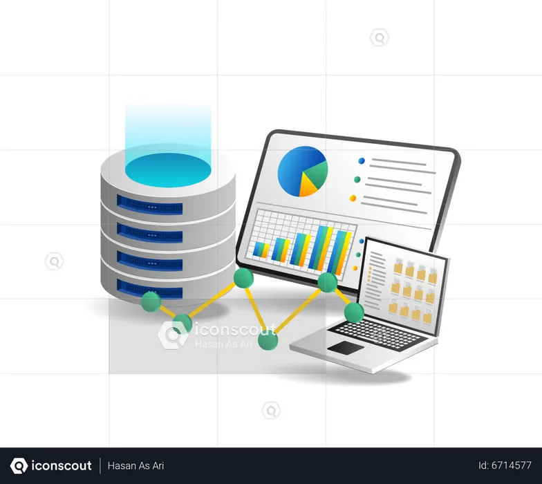 Database server analyzer  Illustration