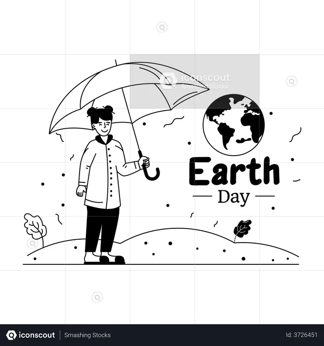 Date du jour de la terre  Illustration