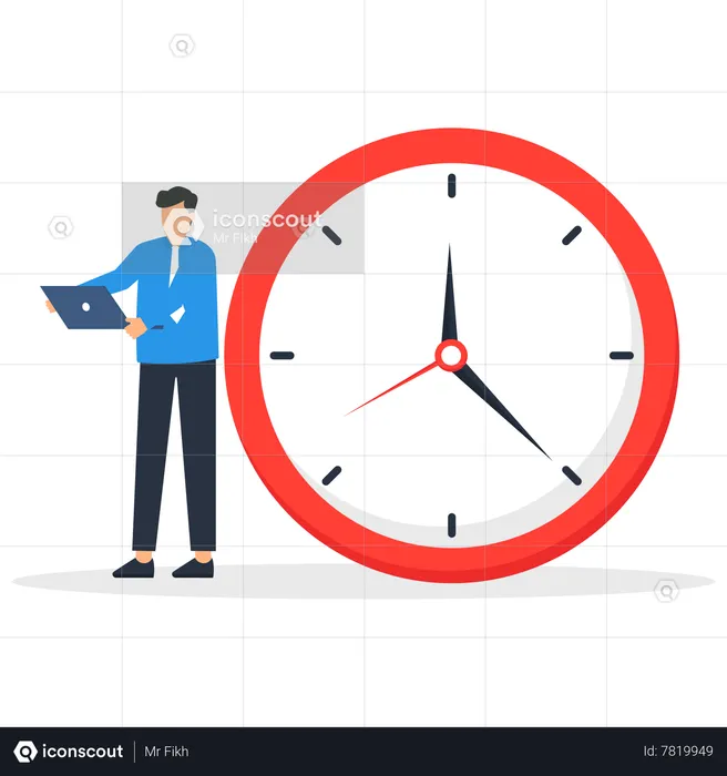 Date limite de travail  Illustration