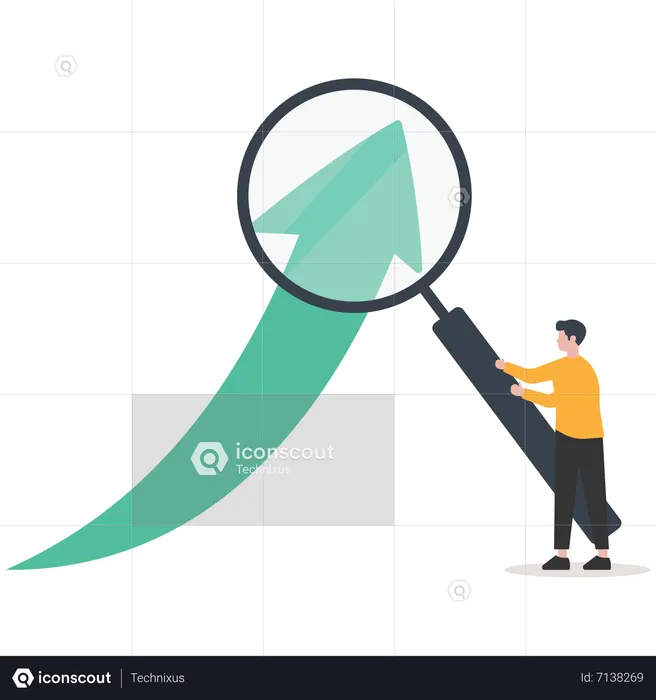 Analysieren Sie Dateneinblicksinformationen  Illustration