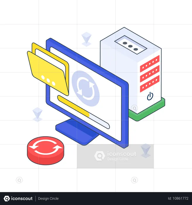 Daten werden geladen  Illustration