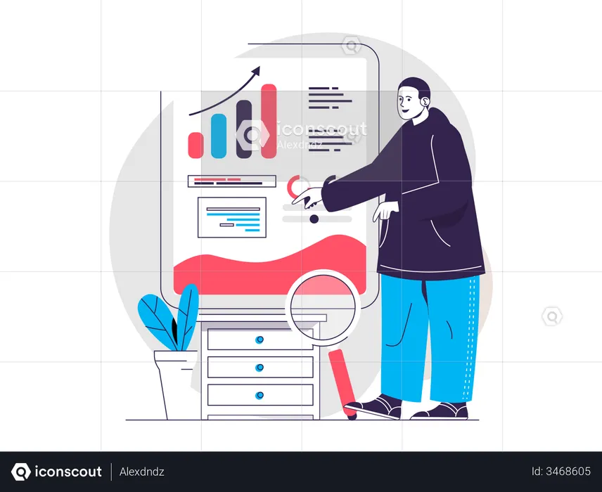 Datenanalyse  Illustration