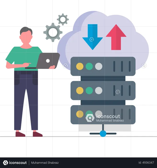 Datenbankadministrator  Illustration