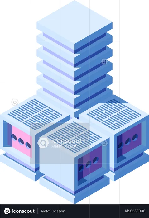 Datenbankserver  Illustration