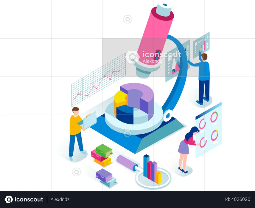 Datenrecherche  Illustration