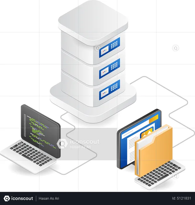 Datenserver  Illustration