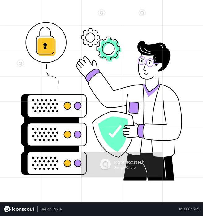 Datensicherheit  Illustration