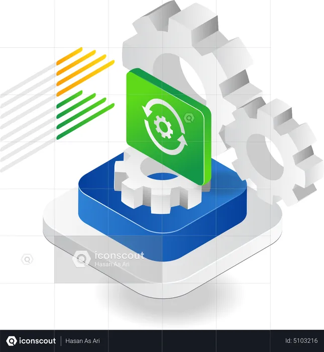 Datenüberwachungsprozess  Illustration