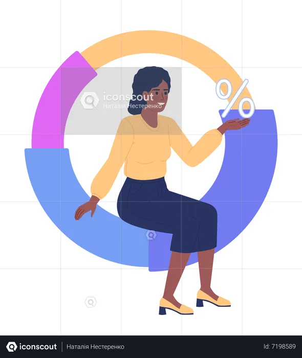 Datenvisualisierungsanalyst  Illustration