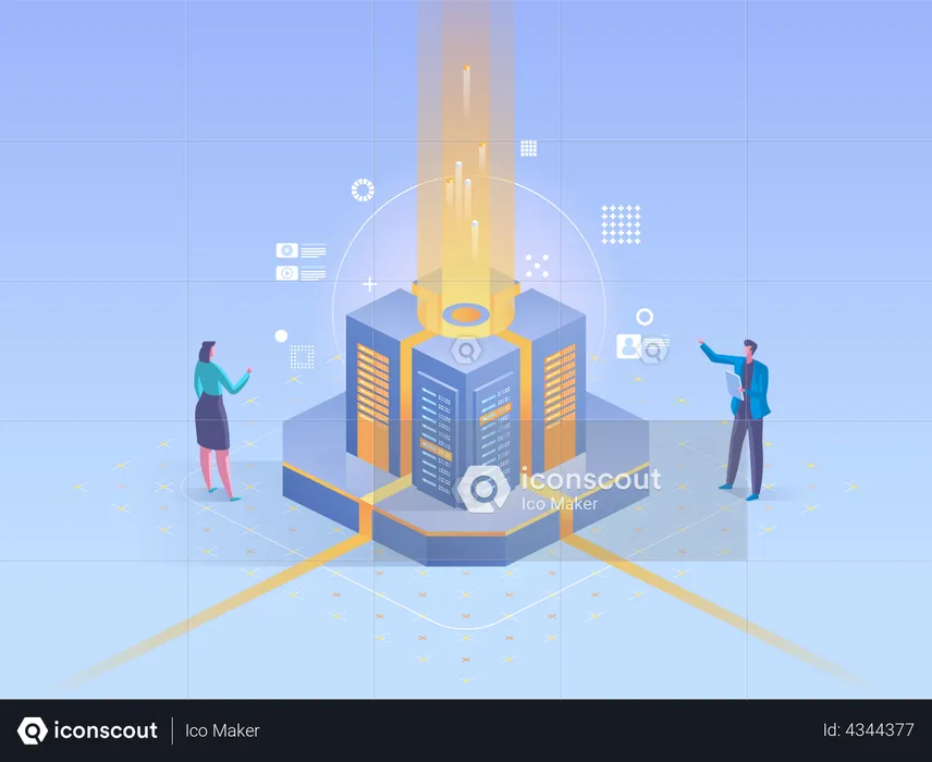 Datenvisualisierungstechnologie  Illustration