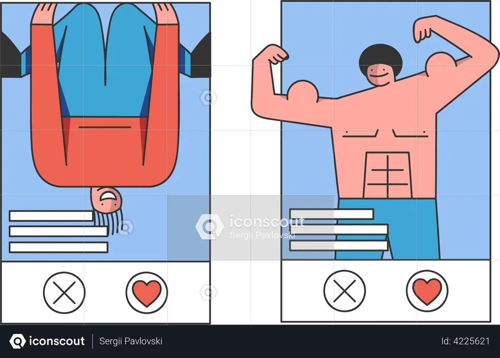 Dating App  Illustration