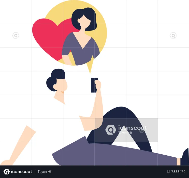 Dating App  Illustration