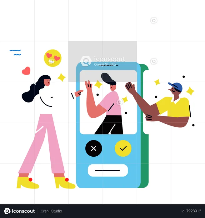 Dating Apps  Illustration