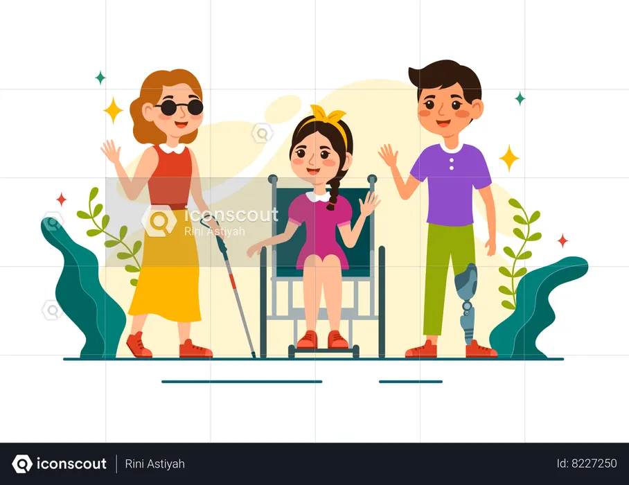 Day for People with Disability  Illustration