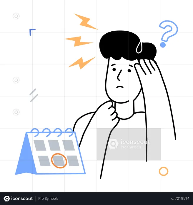 Deadline Anxiety  Illustration