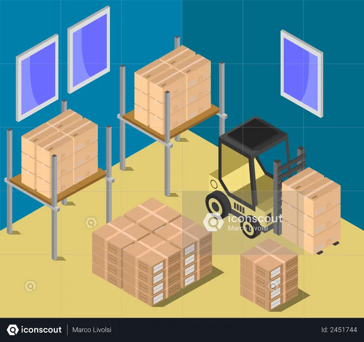 Pièce de stockage  Illustration