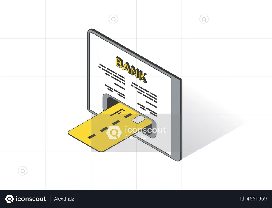 Debit Card Payment  Illustration