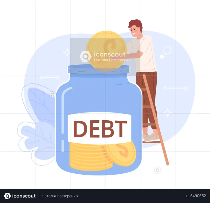 Debt-free investing  Illustration