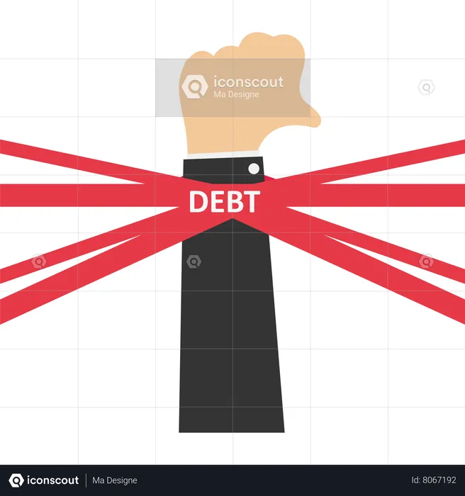 Debt ropes are difficult to fix  Illustration