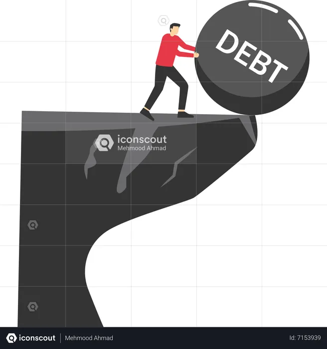 Debt settlement business  Illustration