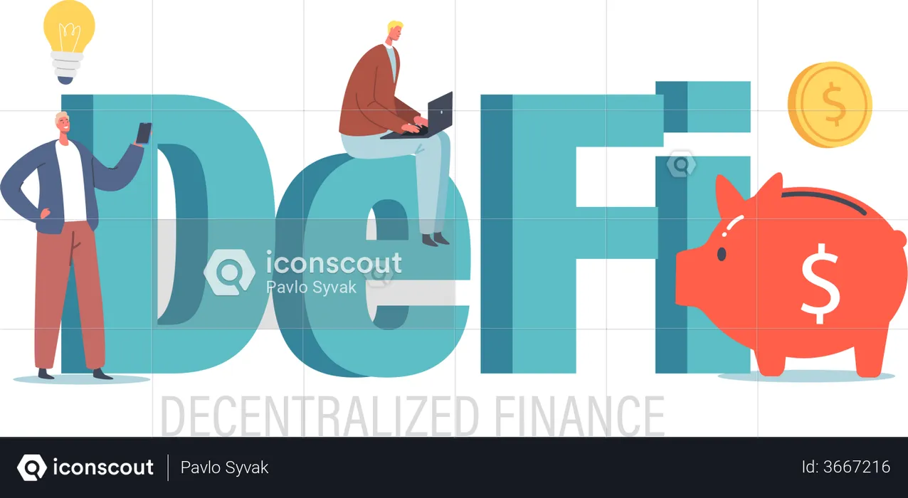 Decentralized Finance  Illustration