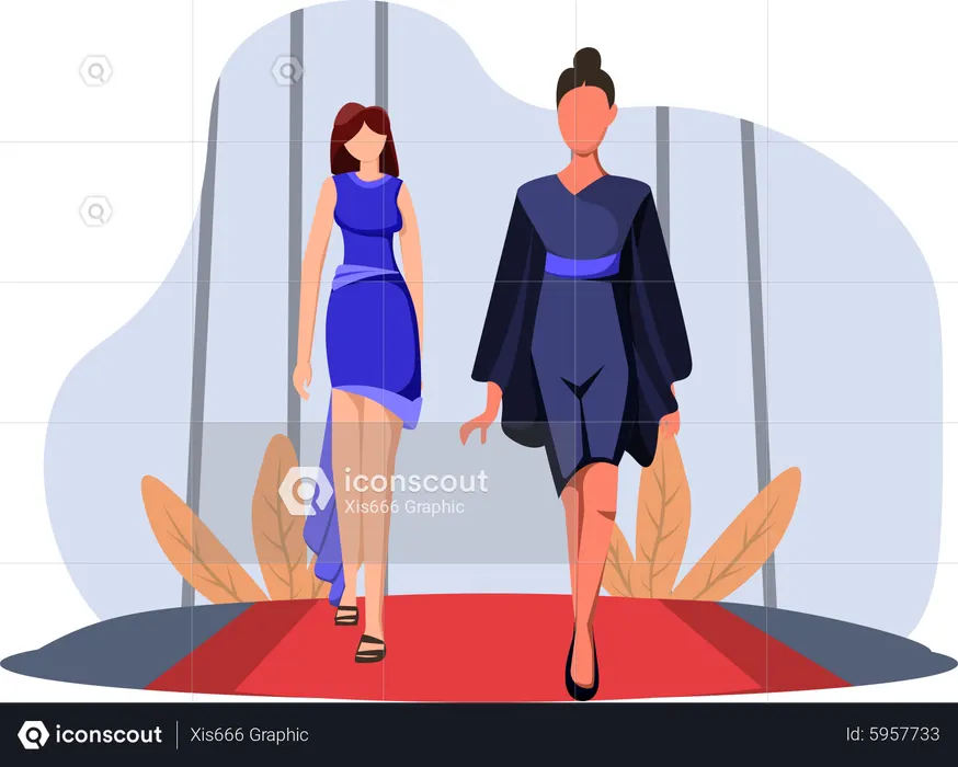 Défilé de mode  Illustration