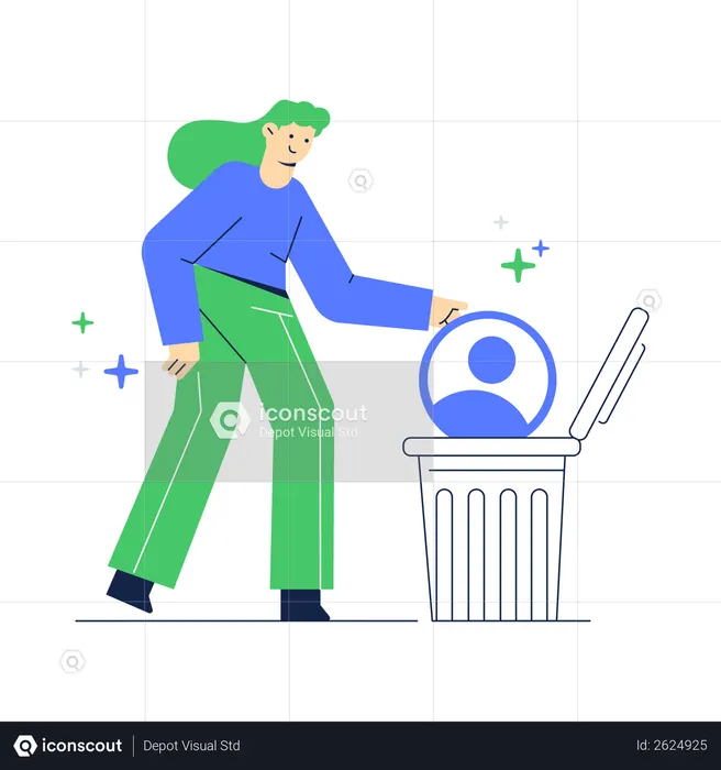 Delete user  Illustration