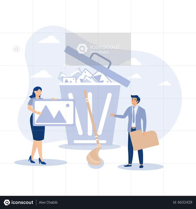 Deleting data  Illustration