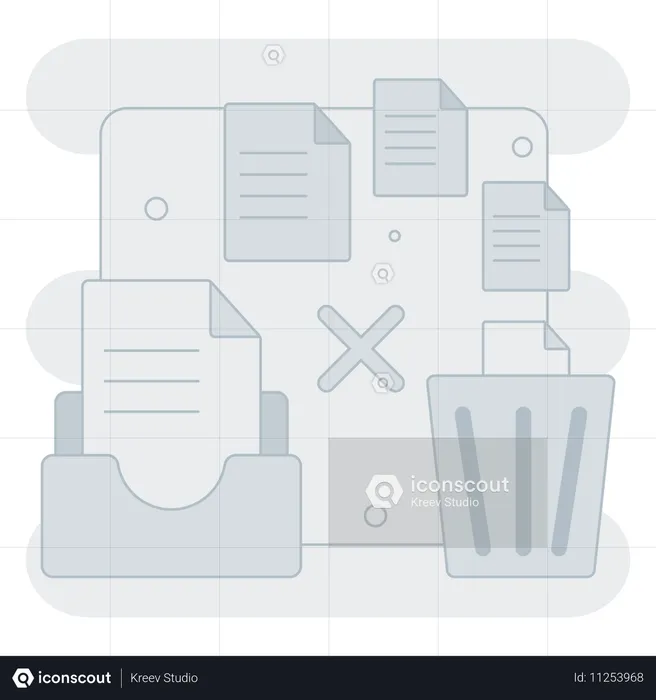 Deleting File  Illustration