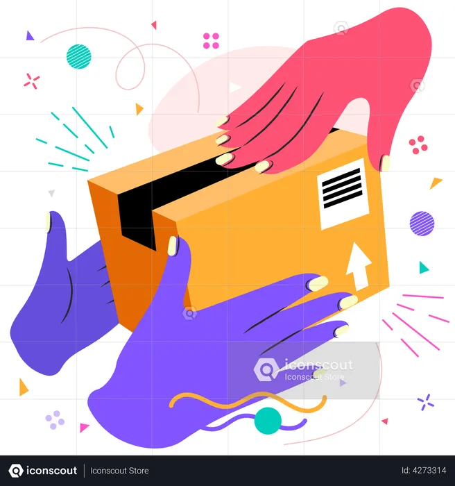 Delivery Box  Illustration