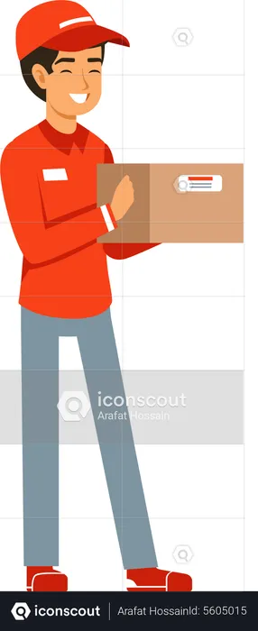 Delivery boy  Illustration