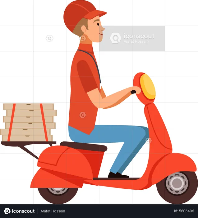 Delivery Boy  Illustration