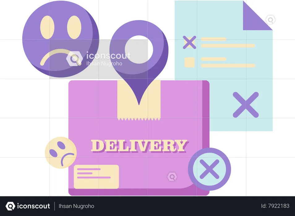 Delivery failed  Illustration