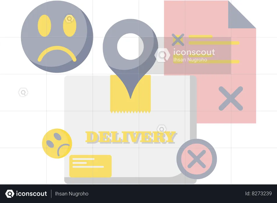 Delivery Failed  Illustration