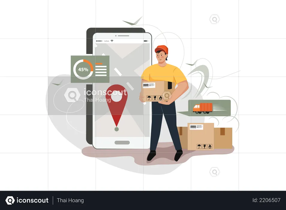 Delivery Location  Illustration