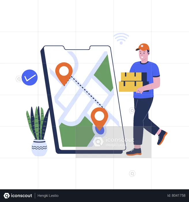 Delivery Location  Illustration