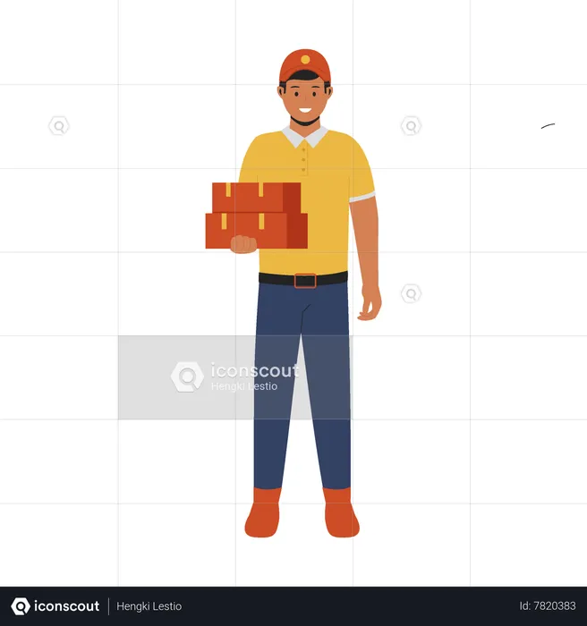 Delivery man  Illustration