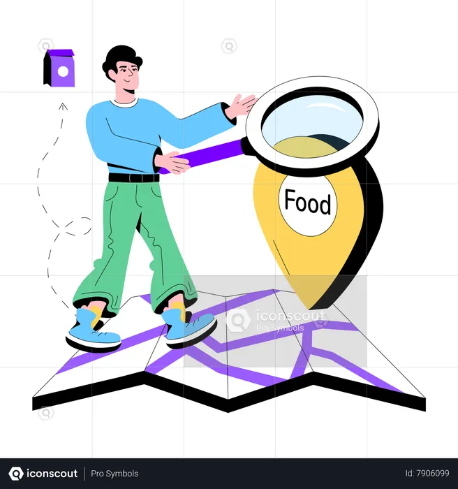 Delivery Map  Illustration