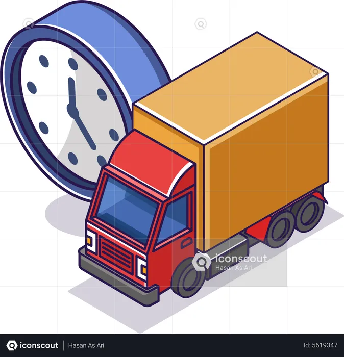 Delivery on time  Illustration