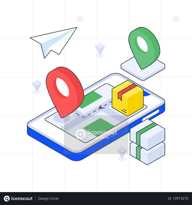 Delivery Route  Illustration