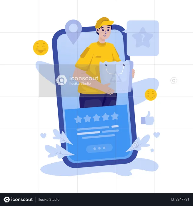 Delivery services review  Illustration