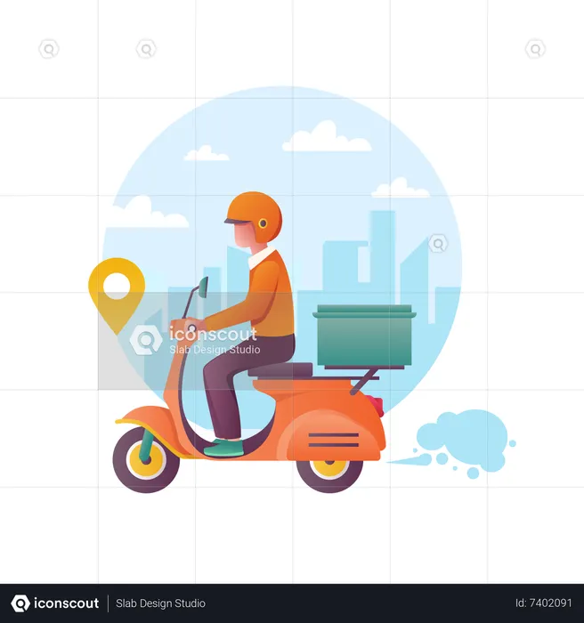 Delivery tacking  Illustration