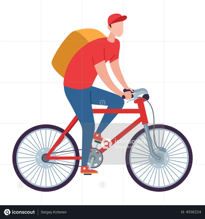 Delivery through cycle  Illustration