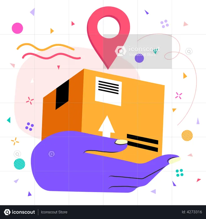 Delivery tracking  Illustration