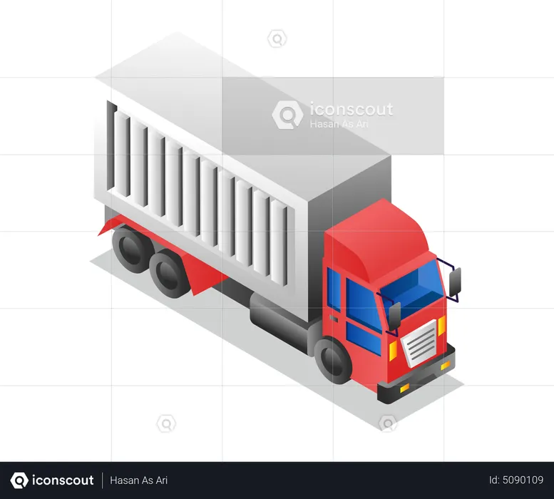 Delivery trailer  Illustration