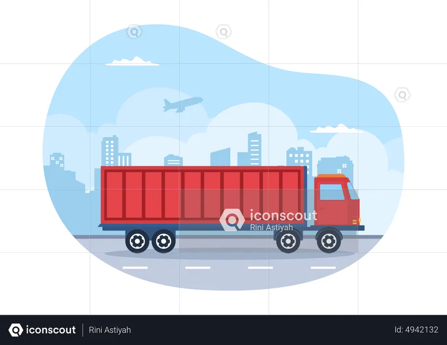 Delivery Transport service  Illustration