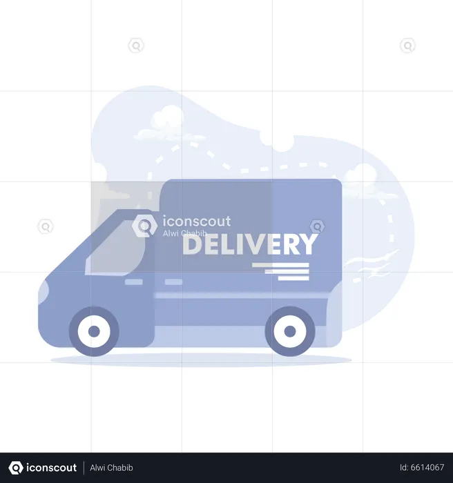 Delivery Truck  Illustration