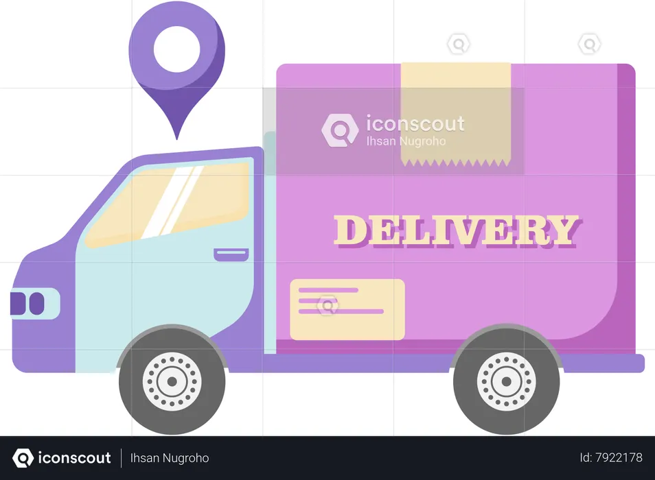 Delivery truck  Illustration