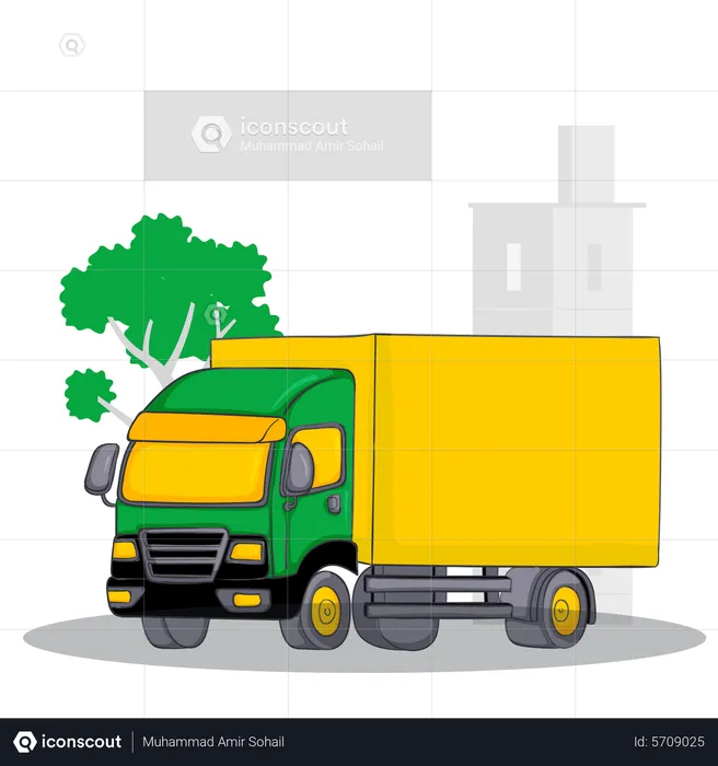 Delivery Truck  Illustration