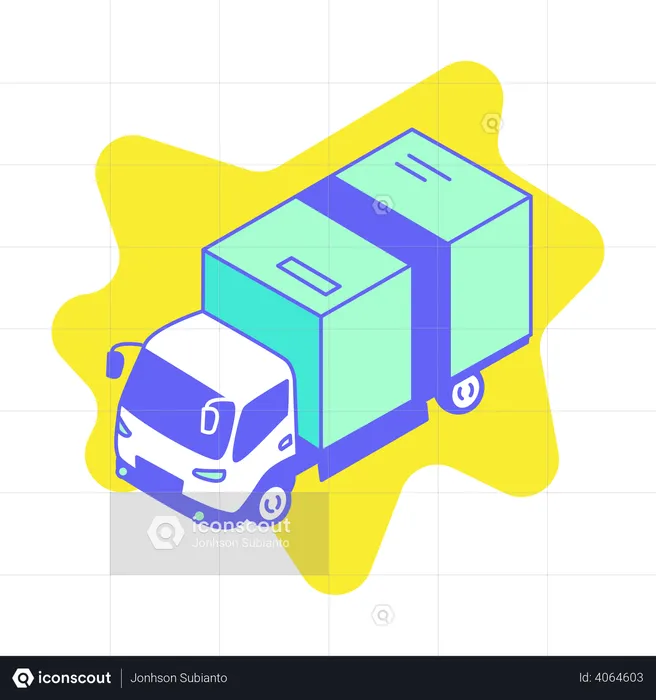 Delivery truck  Illustration